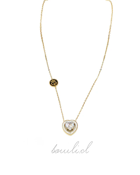 Collar Dorado de Corazón 