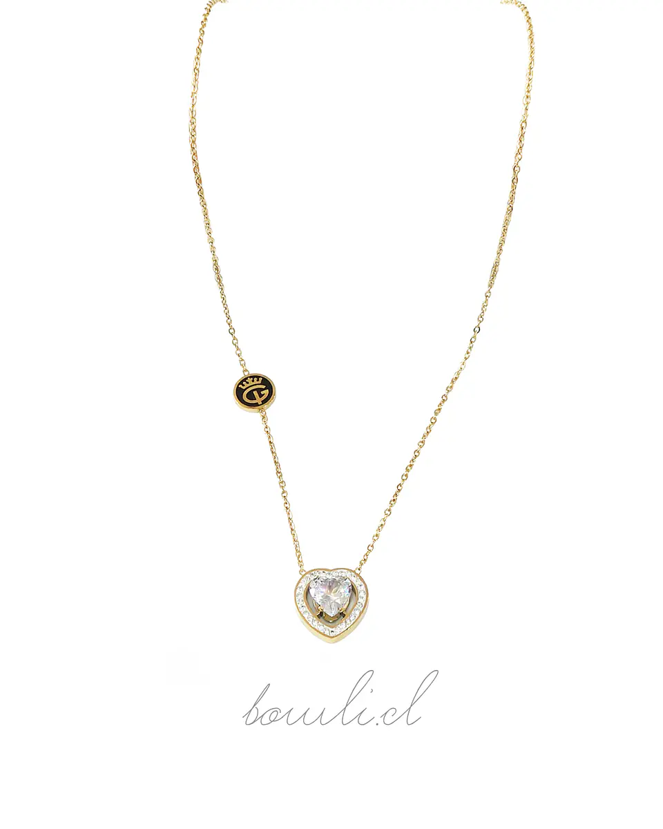 Collar Dorado de Corazón  1