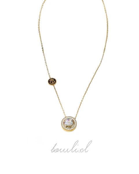 Collar dorado circular