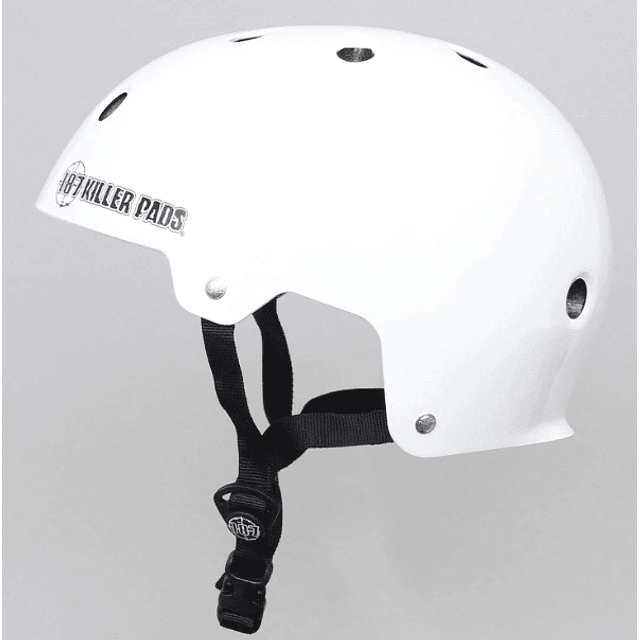 Casco Pro Skate Helmet Certified 187 KP Gloss White Y/XS