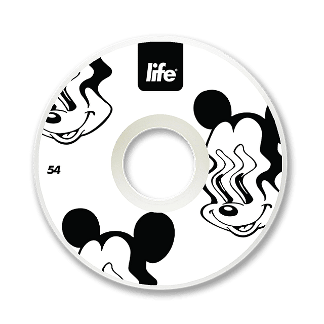 Ruedas Life Mickey White 54mm