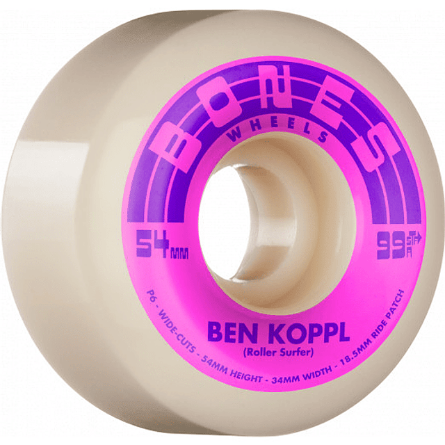 Ruedas Bones STF Ben Koppl 54mm 