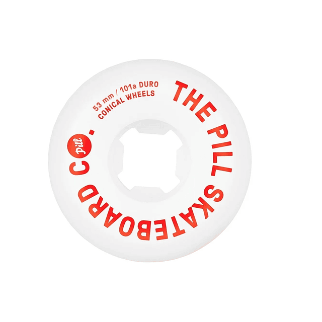 Ruedas Pill Logo Conicas - 53mm - 101a