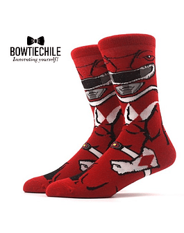 Calcetines de Power Rangers Rojo