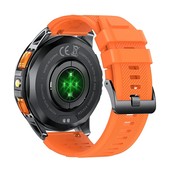 Smartwatch K-67 GPS – Tecnología extrema para aventureros y deportistas – multifuncional, brújula, altímetro barométrico, GPS, pantalla AMOLED 1.43