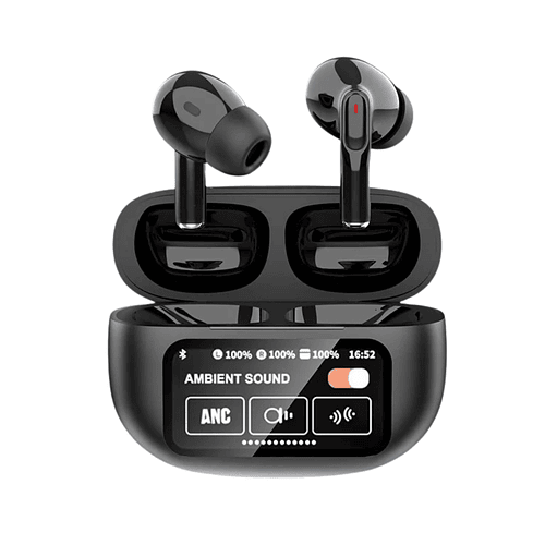 Auriculares TWS A9 PLUS – Tecnología inteligente, sonido superior – Pantalla táctil LED a todo color con Múltiples funciones, Bluetooth 5.4 IPX4 1.5-3 AUT 