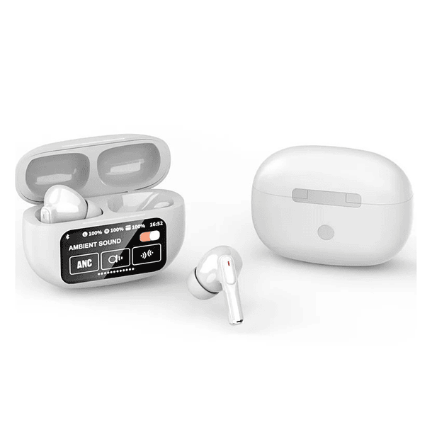 Auriculares TWS A9 PLUS – Tecnología inteligente, sonido superior – Pantalla táctil LED a todo color con Múltiples funciones, Bluetooth 5.4 IPX4 1.5-3 AUT  4