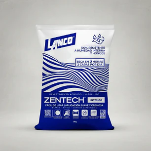 Pasta Muro Zentech Lanco Interior 1kg