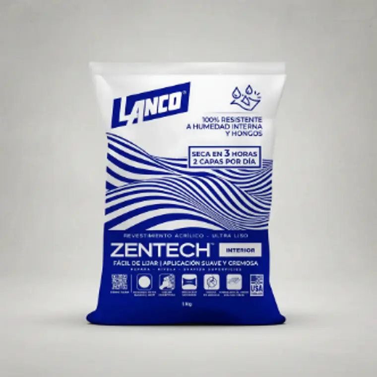 Pasta Muro Zentech Lanco Interior 1kg 1