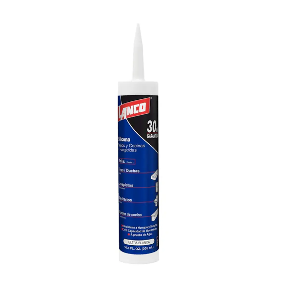 Silicona Baño y Cocina Blanco Lanco 300ml  1