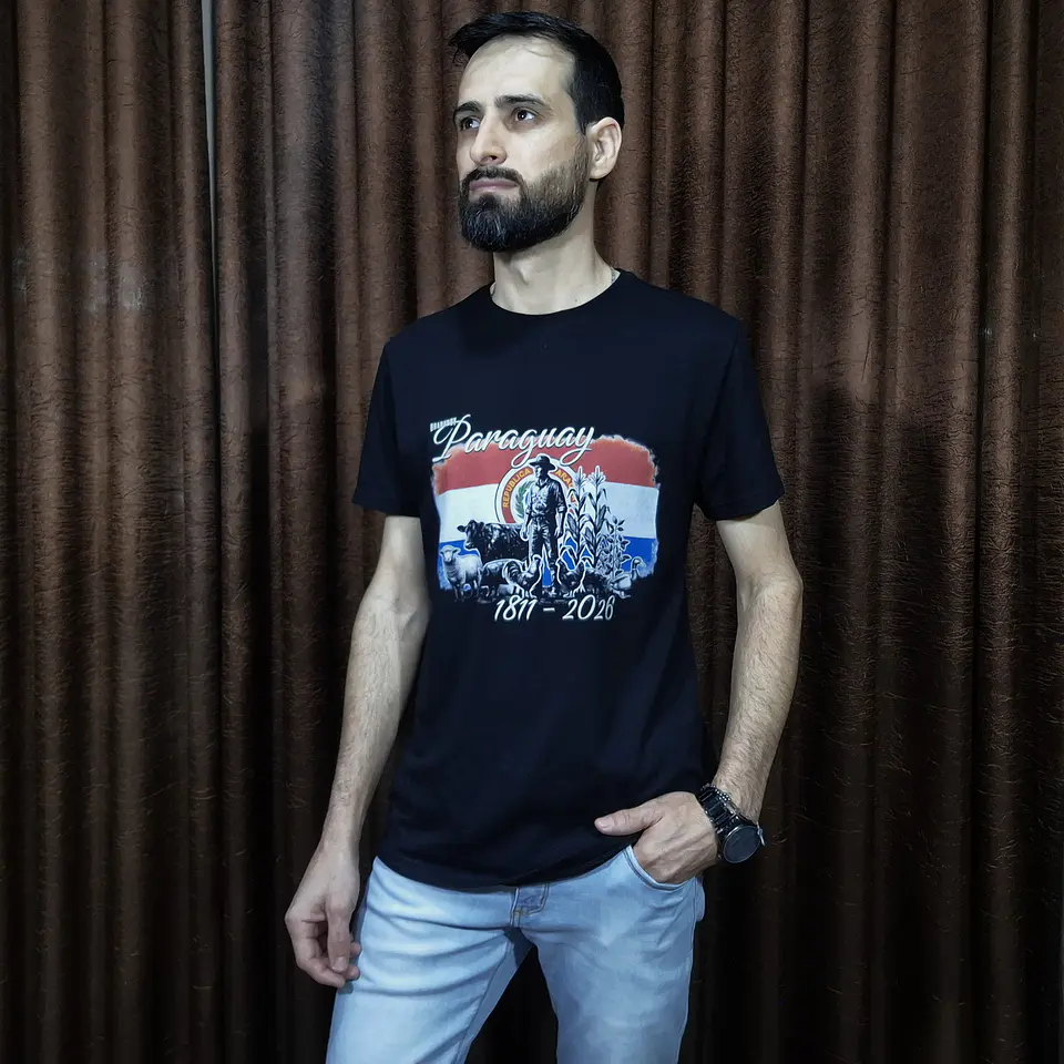 Camiseta Braboboy Reputtation Paraguay - Paz y Justicia - Preta 3