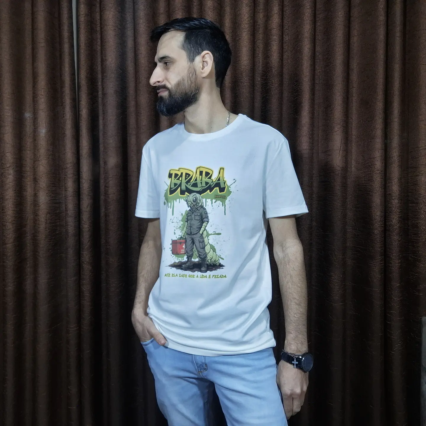 Camiseta Braboboy Reputtation Braba - Off White 3