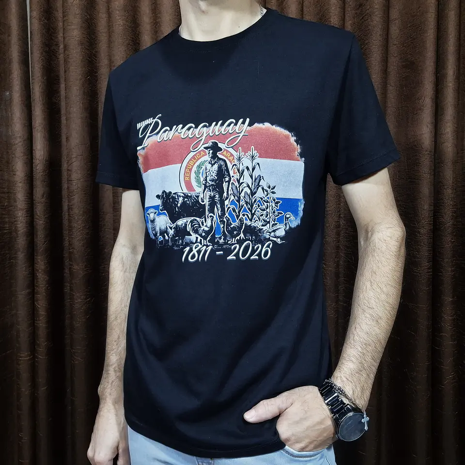 Camiseta Braboboy Reputtation Paraguay - Paz y Justicia - Negra 2