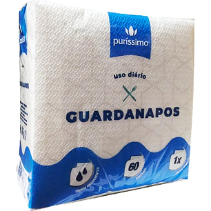 Guardanapos Puríssimo 1 folha - 60 unidades