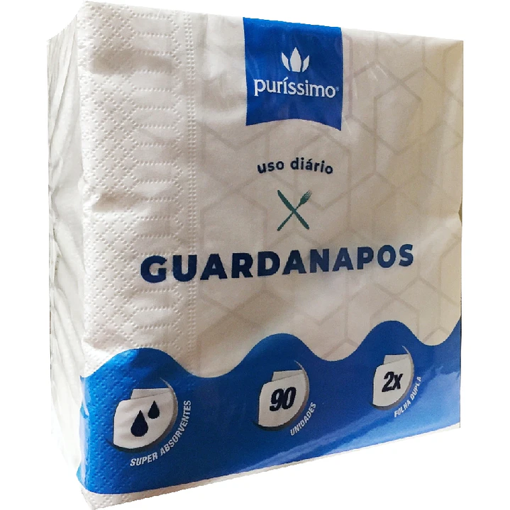 Guardanapos Puríssimo 2 folhas - 90 unidades 1