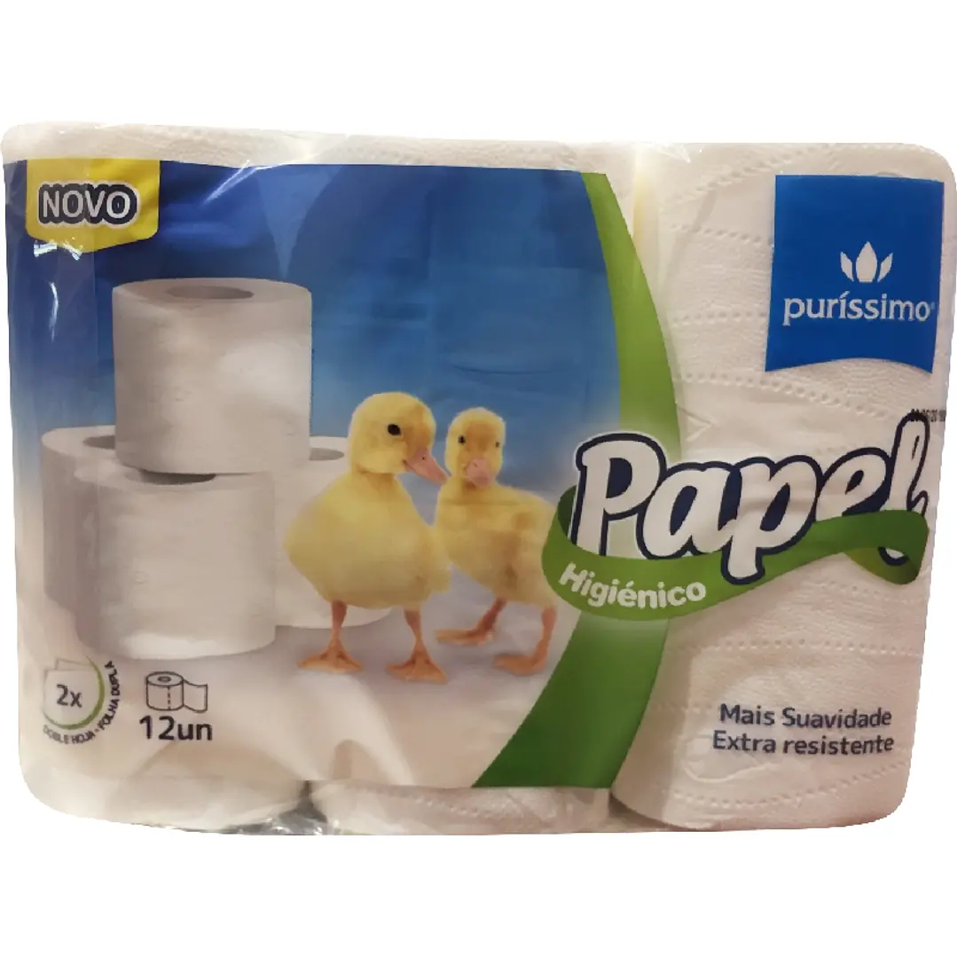 Papel Higiénico Puríssimo 2 folhas - 12 unidades 1