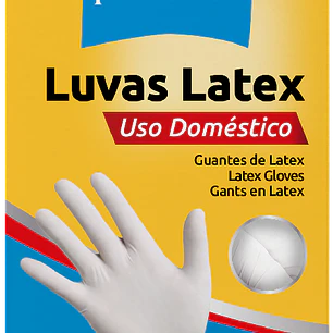 Luvas Latex Tamanho M - 10 unidades