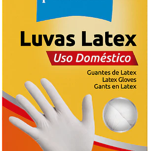 Luvas Latex Tamanho L - 10 unidades