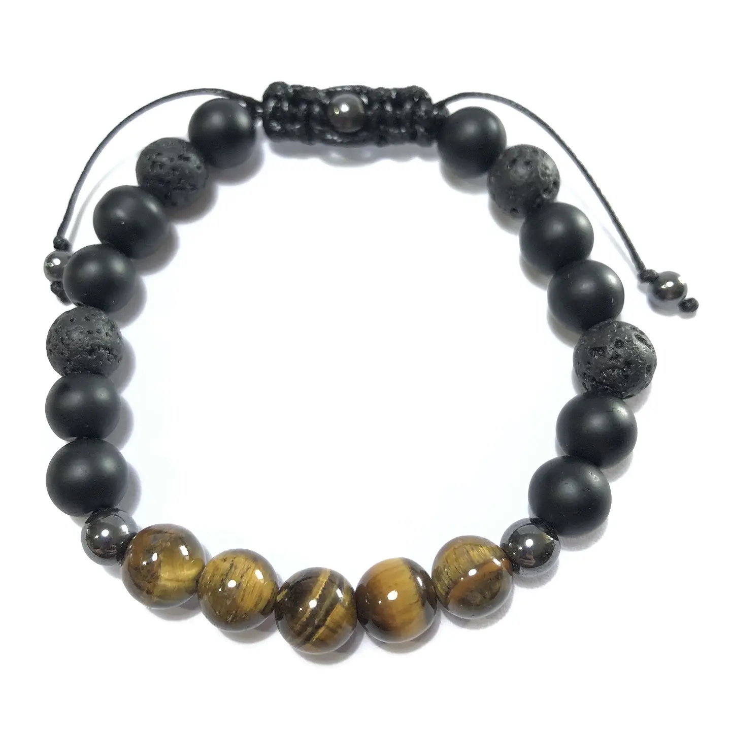 Pulsera Colección Ágata/Volcánica & Ojo de Tigre  4