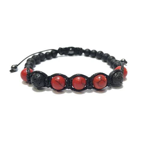 Pulsera Colección Trenzada Ágata & Howlita 