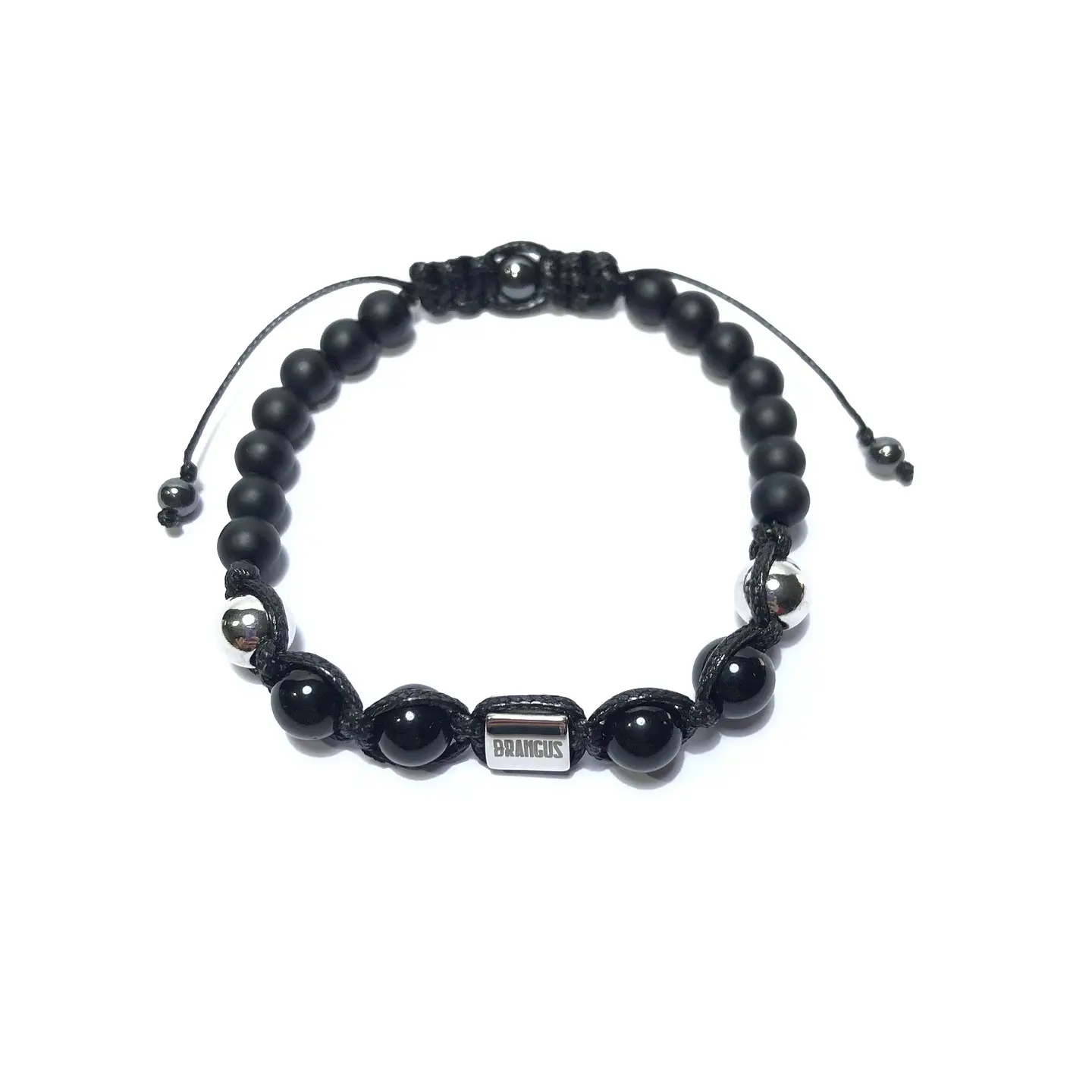 Pulsera Colección Trenzada Ónix & Ágata. 4