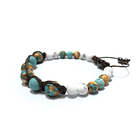 Pulsera Colección Trenzada Turqueza & Howlita. 2