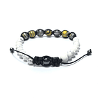 Pulsera Colección Trenzada Malaquita & Howlita. 3