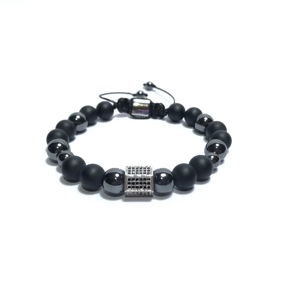 Pulsera Colección Onix Mate & Hematita 1