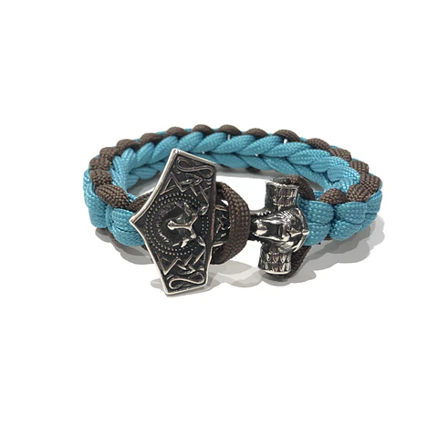Pulsera Paracord Vikingo Martillo