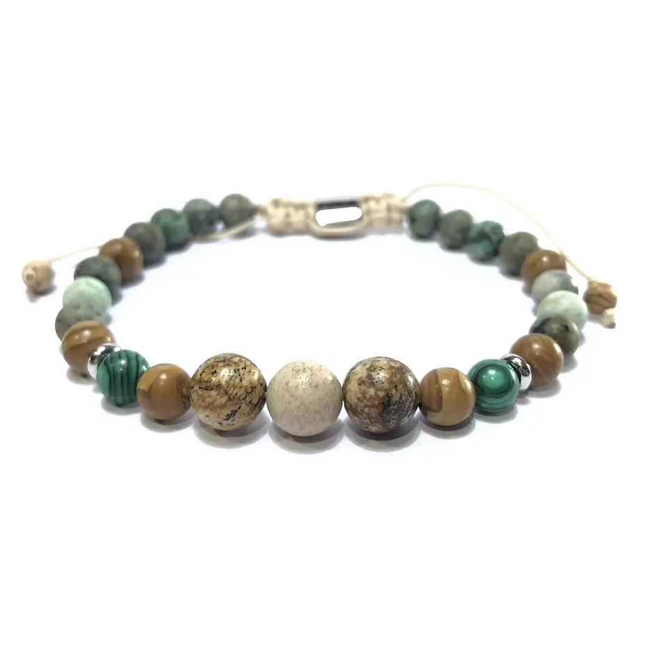 Pulsera Colección Jaspe & Turquesa 1