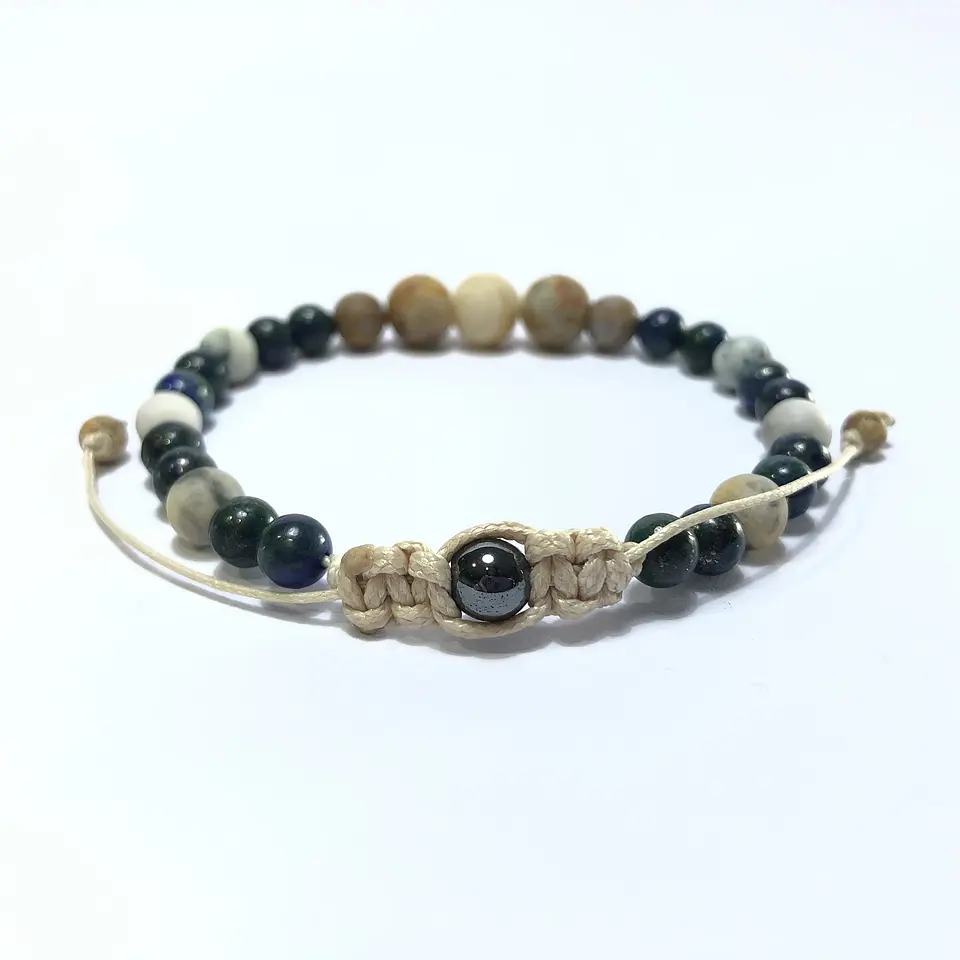 Pulsera Colección Amazonita & Azurita 5