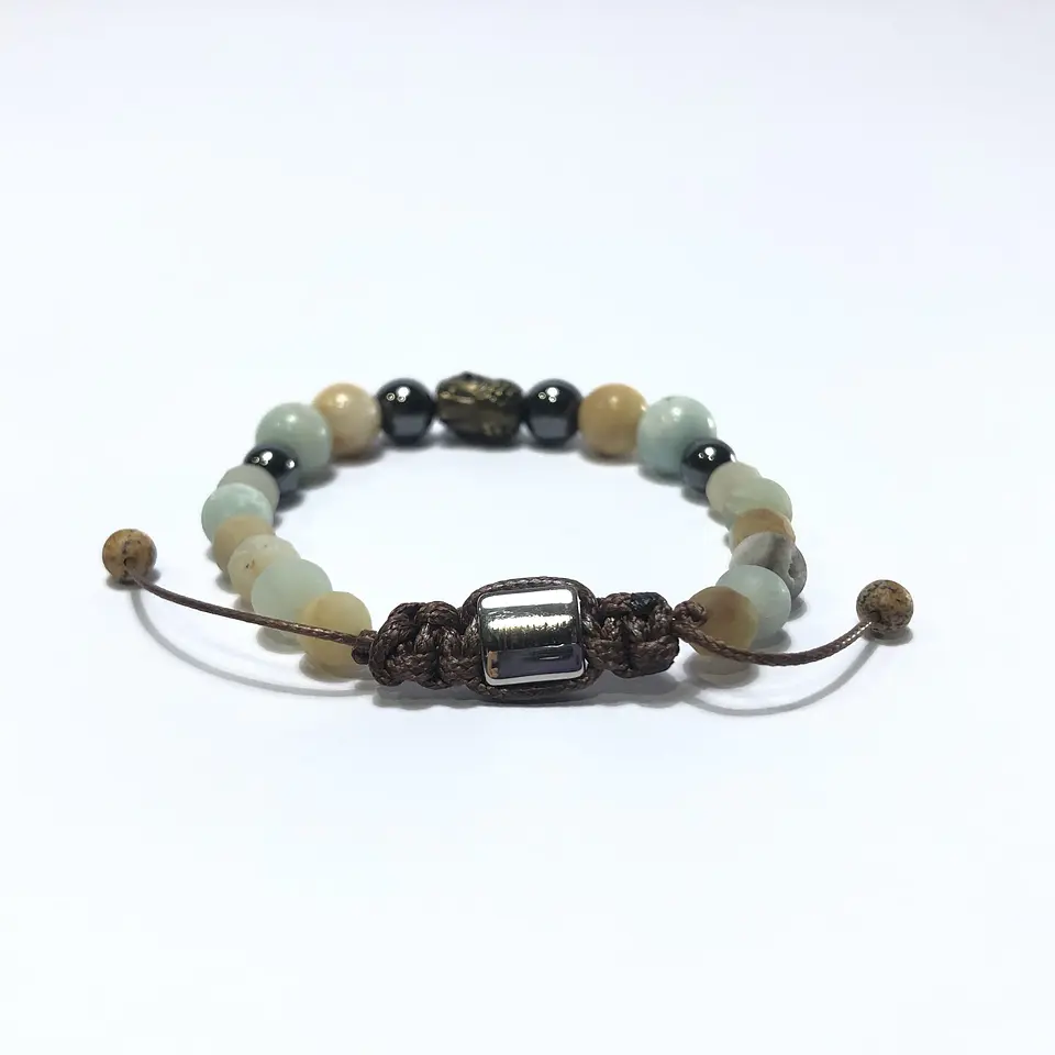 Pulsera Colección Ágata & Amazonita 2