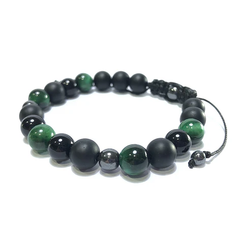 Pulsera Colección Ojo Tigre Verde