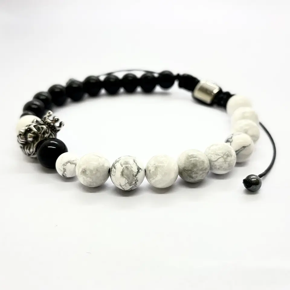 Pulsera Half Howlite 2
