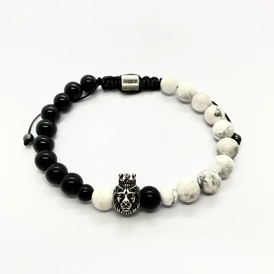 Pulsera Half Howlite 4