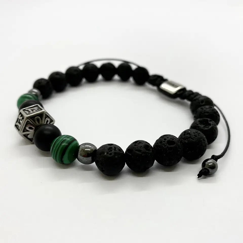 Pulsera Colección Volcánica & Malaquita 2