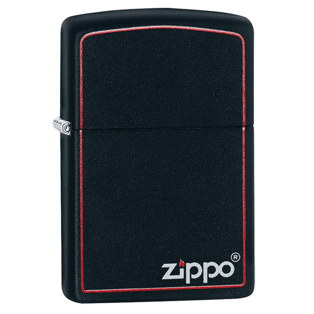 Zippo Classic Black and Red Border