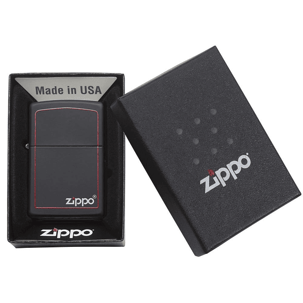 Zippo Classic Black and Red Border 5