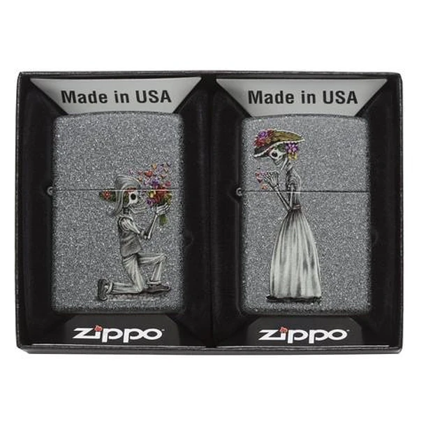 Zippo Day Of Dead Skulls Set