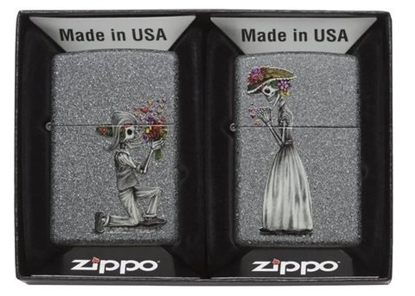 Zippo Day Of Dead Skulls Set 1
