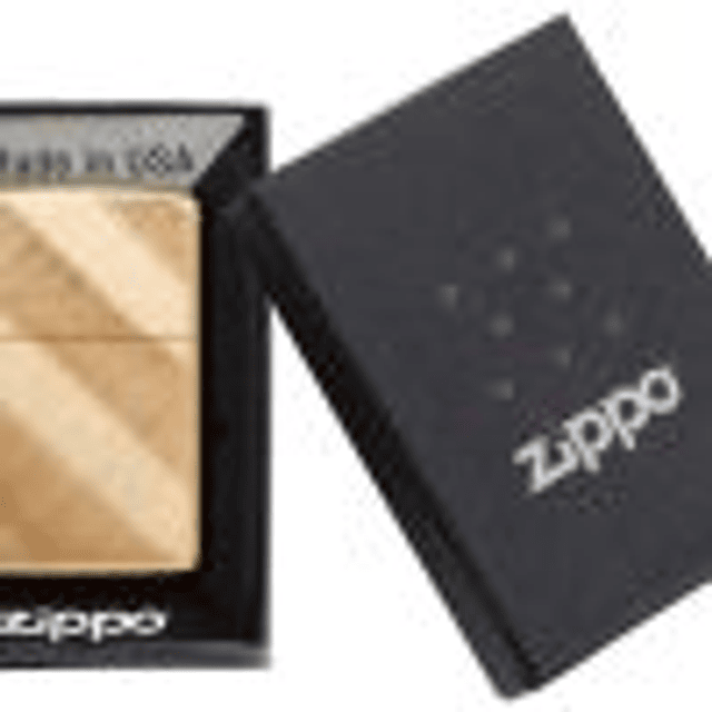 Zippo Diagonal Weave Brass