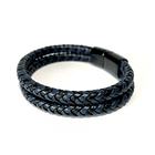 Pulsera Cuero Trenzada doble color 1