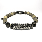 Pulsera Colección Brangus Piedra & Acero Gris 1