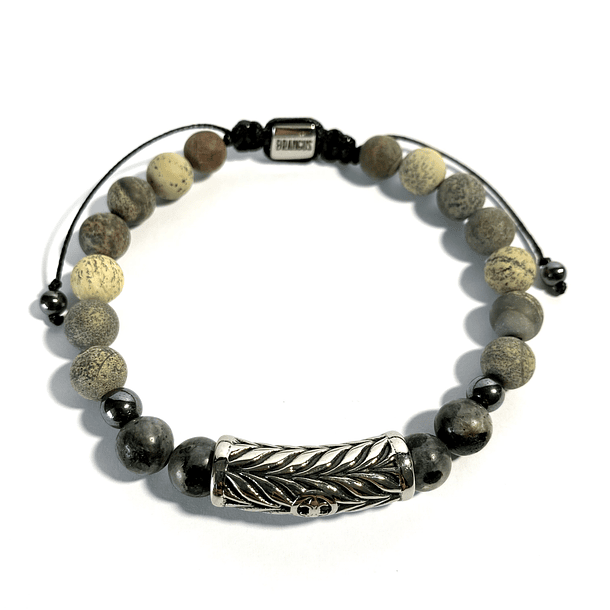 Pulsera Colección Brangus Piedra & Acero Gris 3