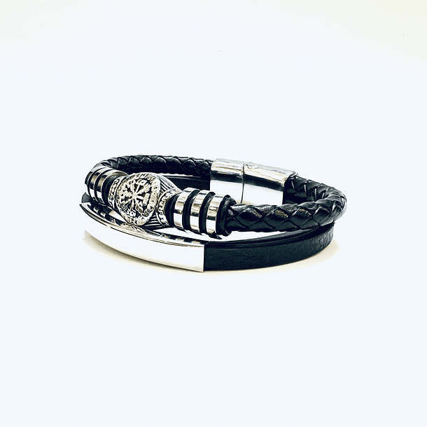 Pulsera Cuero Vegvísir  2