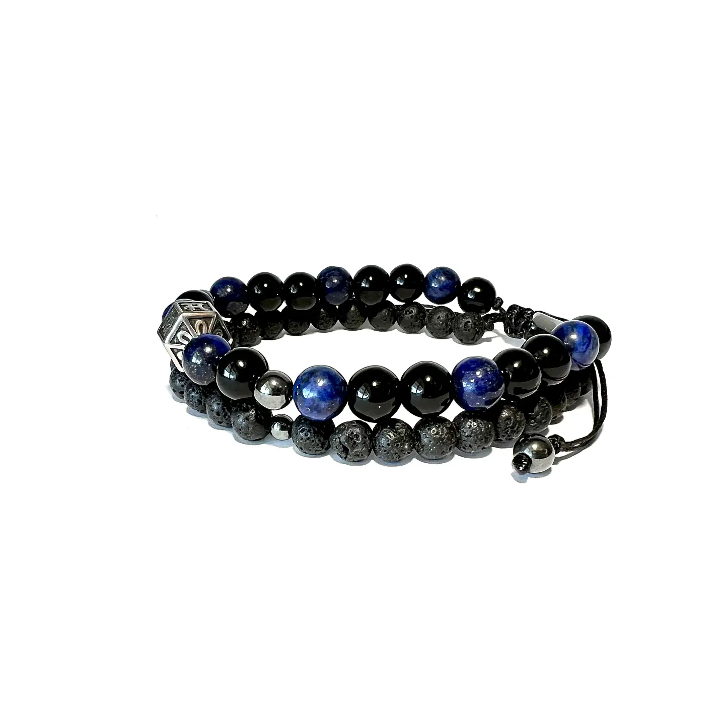 Pulsera Doble Colección Lapislázuli & Ónix 3