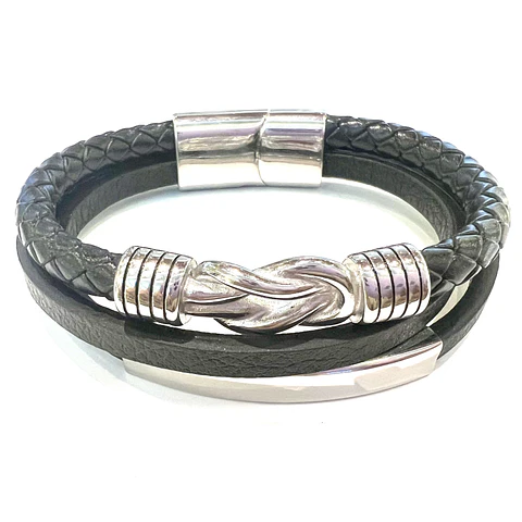 Pulsera Cuero nudo celta