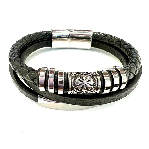 Pulsera Cuero Vegvisir