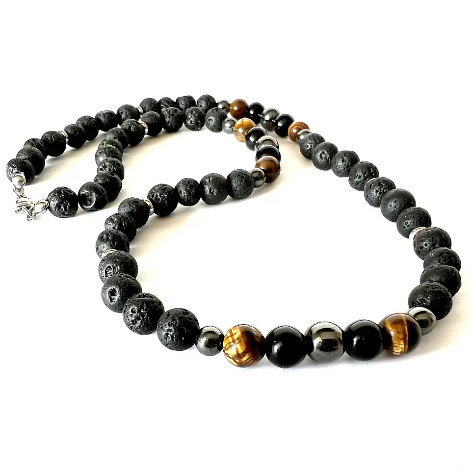 Collar de piedras naturales y semipreciosas 3