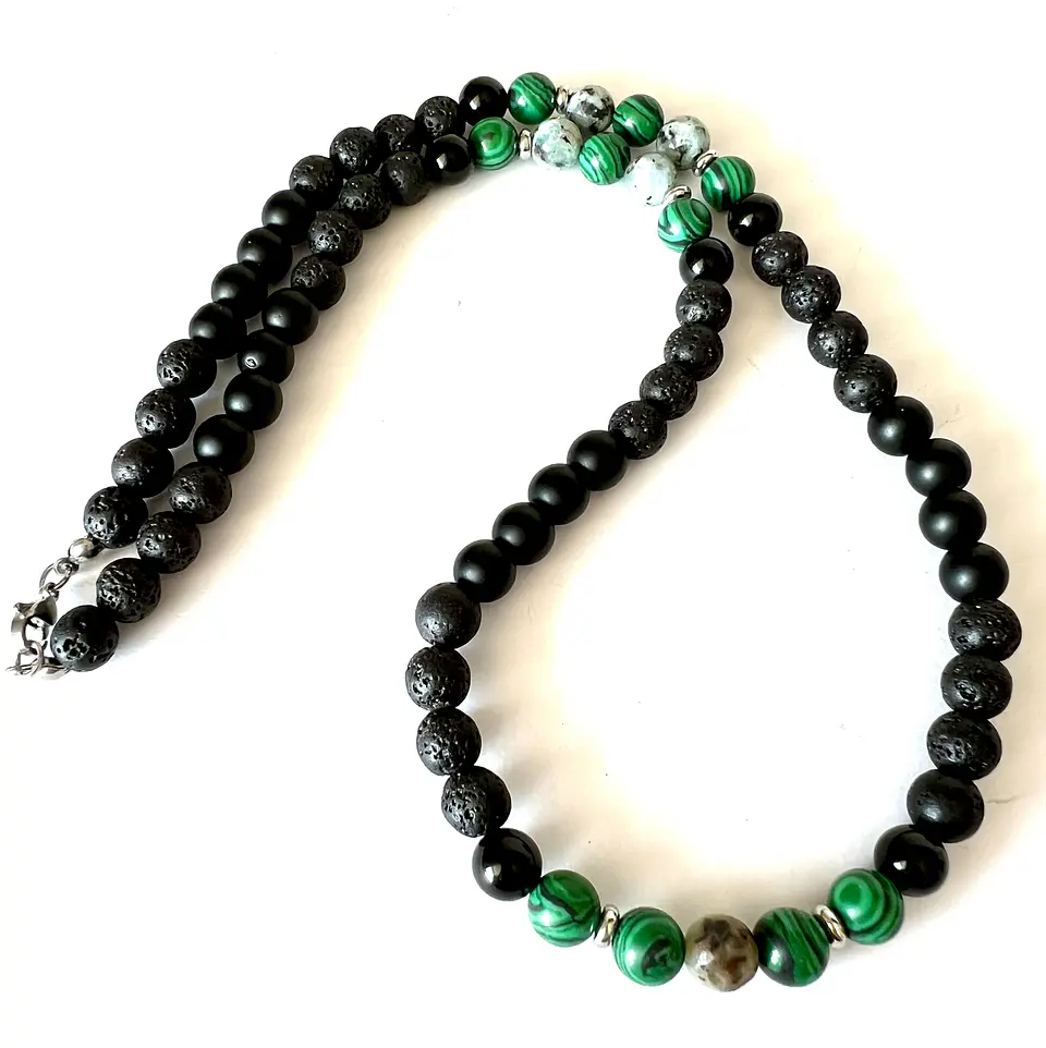Collar de piedras naturales y semipreciosas 3